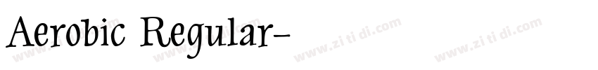 Aerobic Regular字体转换